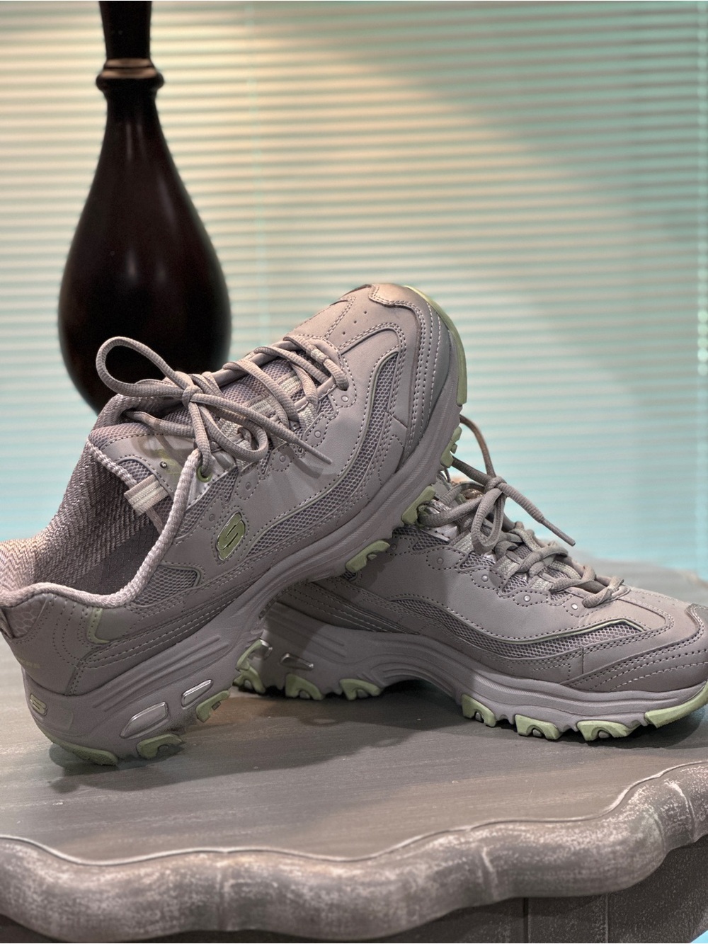 Skechers Women's Light Gray Sneakers. Air-Cooled Memory Foam. Like new.